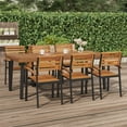 thumbnail image 1 of vidaXL Garden Table 200x100x75 cm Solid Wood Acacia, 1 of 5