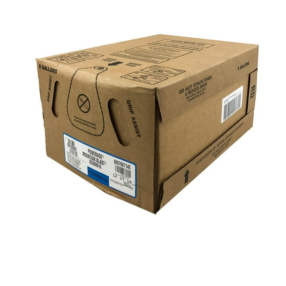 Powerade Mountain Blast Flavor Sports Drink Fountain Syrup Concentrate - 5 Gallon Bag-In-Box