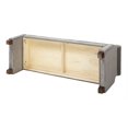 thumbnail image 3 of Brika Home Tufted Roll Arm Entryway Bench in Opal Gray, 3 of 12