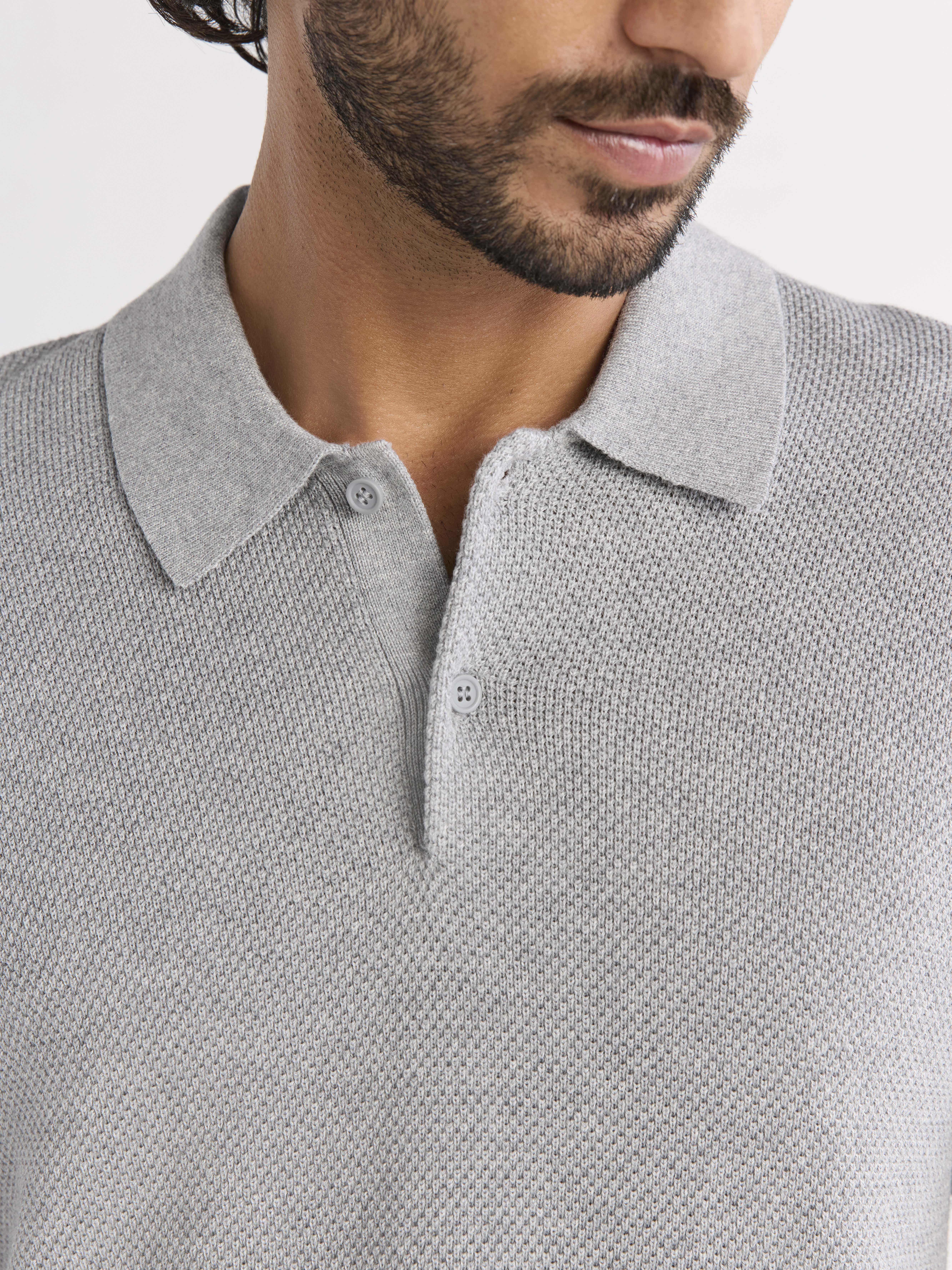 Free Assembly Men's Textured Sweater Polo with Short Sleeves, Sizes S-3XL