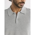 thumbnail image 3 of Free Assembly Men's Textured Sweater Polo with Short Sleeves, Sizes S-3XL, 3 of 4
