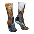 thumbnail image 7 of KLL Rustic Vintage Truck Autumn Print Womens Crew Socks Athletic Middle Tube Long Socks Novelty Socks Gifts For Men, 7 of 7