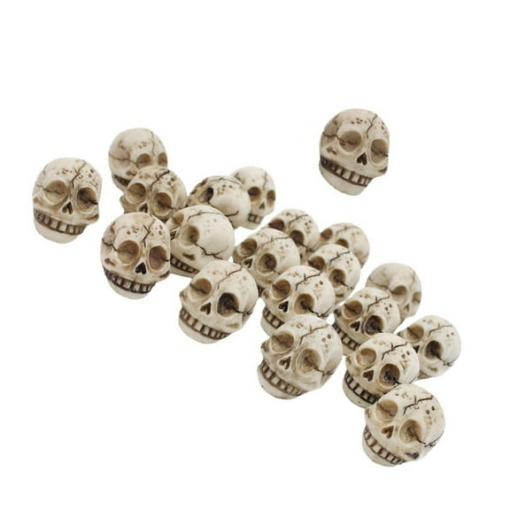 20Pcs Smiling Bone Skull Ornaments Enhanceds Halloweens Decoration with Resins Craftsmanships