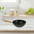 thumbnail image 4 of HONMEET Small Wrought Iron Wok Pan with Ergonomic Handle, Non-Stick Frying Pan for Gas Stove Cooking and Kitchen Use, 4 of 8