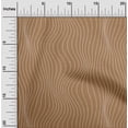 thumbnail image 2 of oneOone Cotton Jersey Brown Fabric Moire Sewing Material Print Fabric By The Yard 58 Inch Wide, 2 of 4