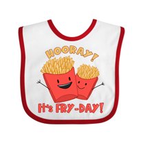 Inktastic Hooray It's Fry-Day with Cute Fries Boys or Girls Baby Bib