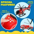 thumbnail image 3 of JOYIN 25 in 1 Die-cast and Mini Vehicles Rescue Emergency Fire Truck Car Vehicle Toy Set with Sounds and Lights for Boys Aged 3+, 3 of 7