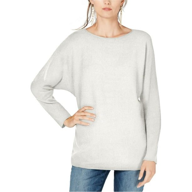 INC Blusa tipo túnica Dolman para mujer, blanca, mediana