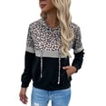 thumbnail image 1 of Angerella Sweat à Capuche pour Femme Camo Léopard Tops Pull à Capuche Sweat à Cordon avec Poche, 1 of 5