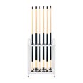thumbnail image 3 of ToppiJoy  Adjustable Floor Stand Pool Stick Holder Double-Tier Vertical Pool Cue Racks Heavy Duty Pool Cue Sticks for Bar, Billiard Room, Game Room, Club and Gym (White, 12 Holes), 3 of 24