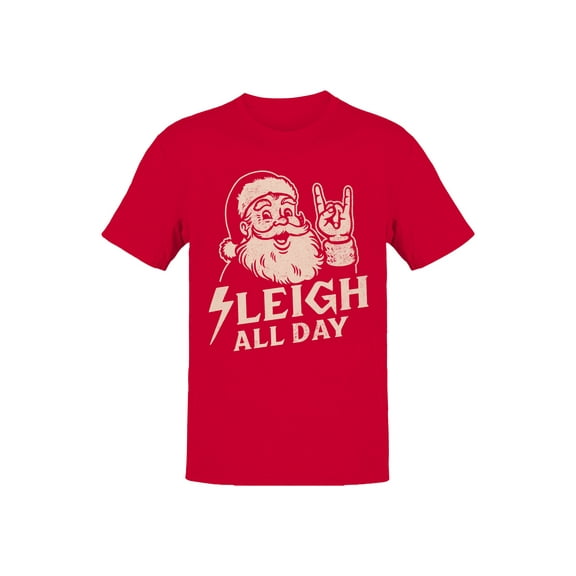 Rockin' Santa Sleigh All Day Men's T-shirt