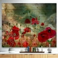 thumbnail image 2 of Design Art - Wild Red Poppy Flowers in Sky, 2 of 5