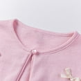 thumbnail image 3 of AUNVITO Fashion Jackets for Kids Unisex Toddler Kids Baby Girls Fashion Cute Color Bowknot Long Sleeved Button Cardigan Coat, 3 of 7