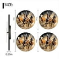 thumbnail image 2 of Personalized Wall Clock Non-Ticking Silent Clocks Battery Operated Round Clocks Decorative for Bathroom,Office-Horses Running Through The Desert Dust Billowing Behind Them(12inch), 2 of 4