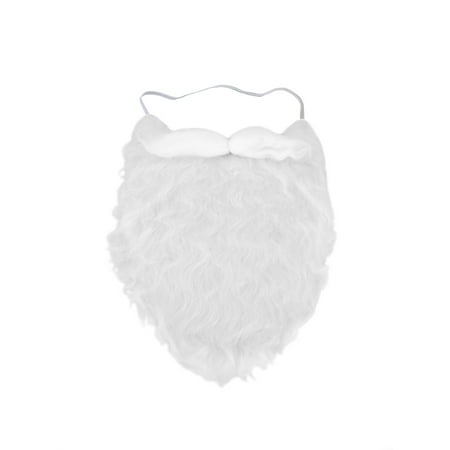 Fun Costume Beard White Santa Moustache Accessory Fake Pirate strap On gnome