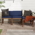 thumbnail image 5 of Sanibel 4 Piece Modular Acacia Set with Ottoman in Dark Brown/Navy Blue, 5 of 10