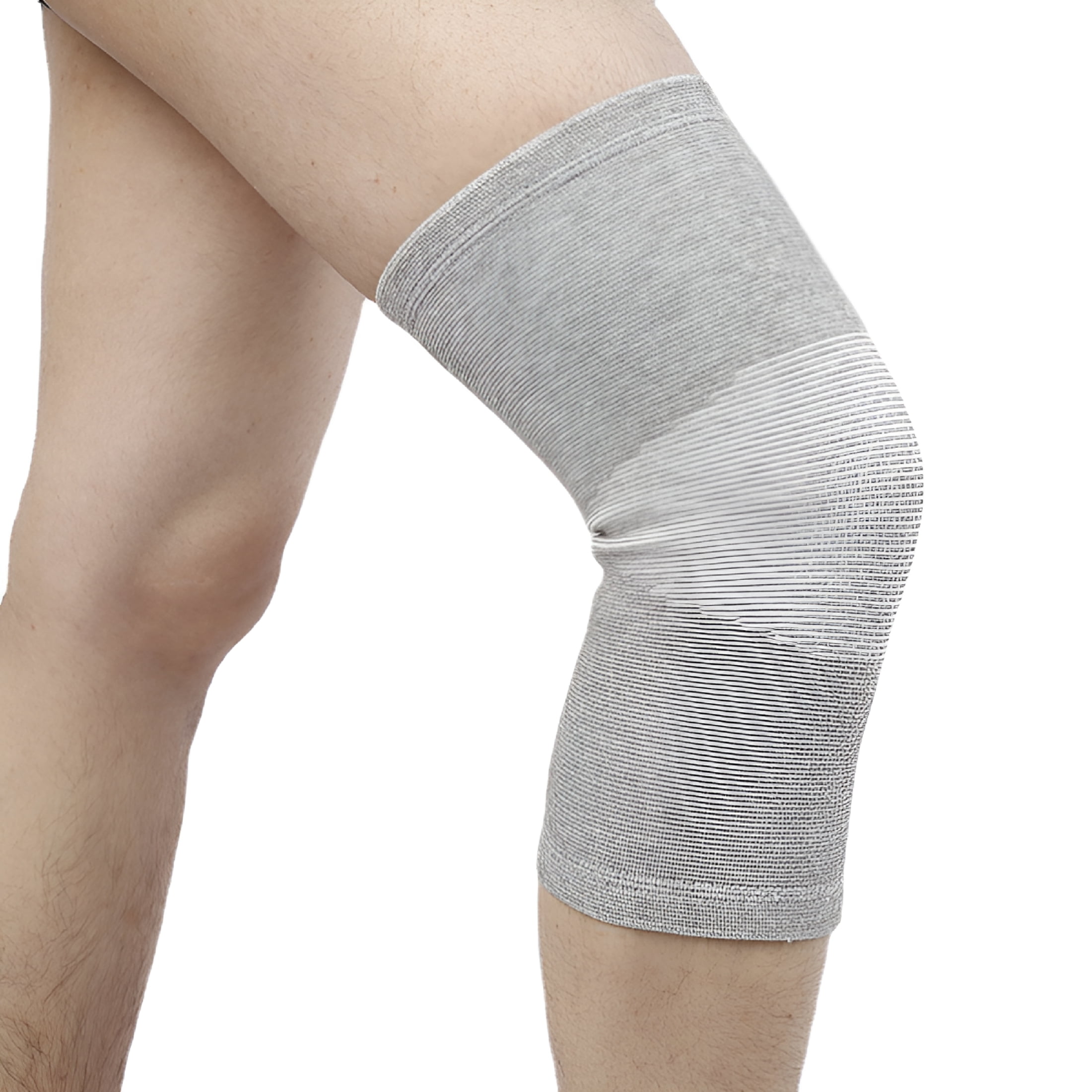 XIRQI Bamboo Knee Compression Sleeve for Men and Women; Knee Sleeve for Running, Volleyball, Gym Weightlifting Knee Brace Made From Bamboo Yarn