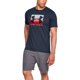 thumbnail image 1 of Camiseta Under Armour UA Boxed Sportstyle de manga corta para hombre, azul marino, 1 of 1