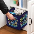 thumbnail image 5 of Easter Large Capacity Foldable Storage Baskets with Handle, 10.8"x10.5"x10.6", Toy Storage Cube Organizer Storage Containers, 5 of 6