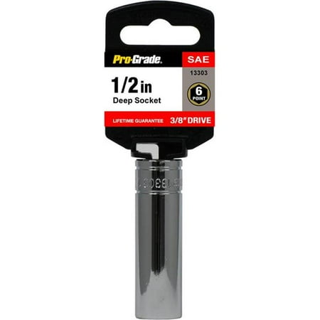 

Pro-Grade 13303 0.37 Drive x 0.5 in. 6 Point Deep Socket