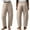 Beige #005, variant on Barrel Linen Pants Women Boho Palazzo Cotton Drawstring Capris Plus Size Summer Beach Vacation Casual Baggy Trousers 2XL