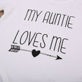 thumbnail image 4 of Franhais Baby’s Letter Printed Romper, Short Sleeve Triangle Snap Button Crotch Playsuit, 4 of 7