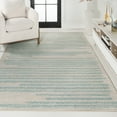 thumbnail image 5 of JONATHAN Y MOROCCAN HYPE 3 x 5 Area Rug, Khalil Berber Stripe - Cream/Turquoise, MOH207B-3, 5 of 10