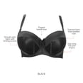 thumbnail image 5 of Parfait Charlotte Underwire Full Bust Padded Bra, Black, 32G, 5 of 5