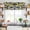 Yellow, variant on Grey Geometric Kitchen Curtain Valances for Windows Farmhouse Short Curtains, Modern Abstract Black White Red Striped Rod Pocket Valance Curtain for Bedroom Cafe Living Room 42"x18"