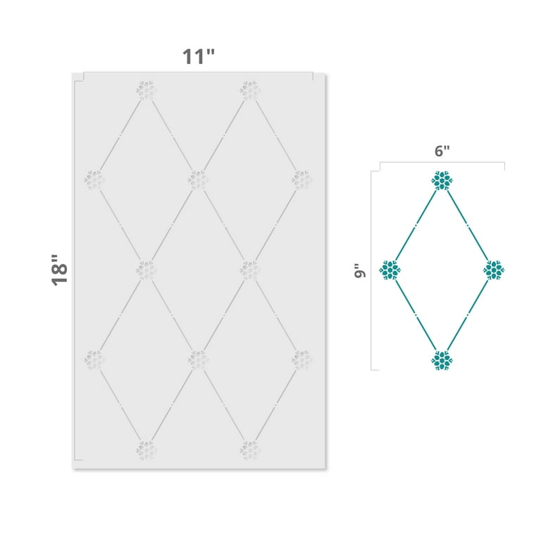 Rope Trellis Stencil for Cakes