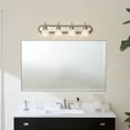 thumbnail image 4 of 5338TZS Kichler Lighting 4 Light Bath Vanity Approved for Damp Locations - with Traditional inspirations - 8 inches tall by 30 inches wide-Tannery, 4 of 4