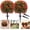 Green with Red Accents, variant on Yonopro 26" Artificial Boxwood Topiary Ball Trees with Red Flowers with Ground Spike, 2 Set UV Resistant Faux Greenery Shrubs, Fake Plants for Indoor, Outdoor Garden, Yard, Porch, Patio Decor
