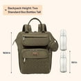 thumbnail image 5 of BabbleRoo Wide Top Diaper Bag Backpack- Army Green, 5 of 8