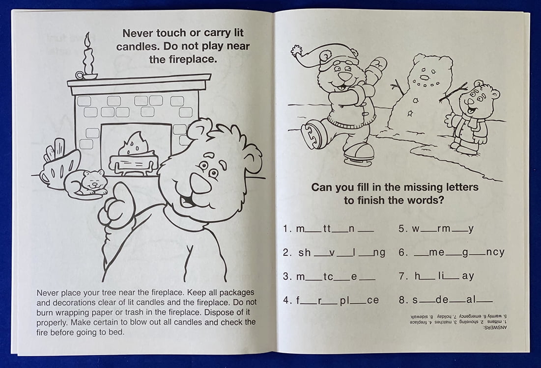 ZoCo: Kids Coloring and Activity Book for Winter and Holiday Safety, Pack 25