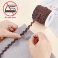 thumbnail image 4 of 27yard/25m Rick Rack Trim Ribbon Dark Coffee Wave Sewing Bending Fringe Trim 5mm/0.2 inch for DIY Sewing Crafts Wedding Bridal Dress Embellishment Party Decoration Gift Wrapping Supplies, 4 of 9