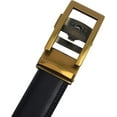 thumbnail image 4 of Marshal Men's Genuine Leather Ratchet Dress Belt With Automatic Buckle Black Buckle7, 50", 4 of 9
