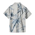 thumbnail image 5 of Yiaimeir Men Short Sleeve Tops Summer Casual Hawaiian Beach Shirt,Size M-4XL, 5 of 5