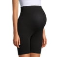 thumbnail image 6 of Oh! Mamma Maternity Women's Bike Shorts Set, 2-Pack (Women's & Women's Plus), 6 of 11