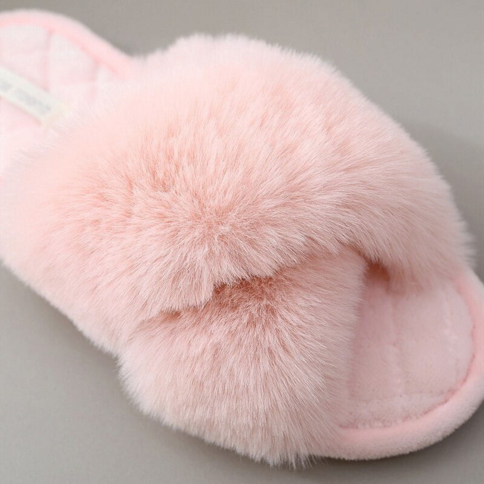36 Pairs Womens Cozy House Slippers For Women For Indoor And Outdoor Fuzzy  Slippers With Double Band In Assorted Color - Women's Slippers