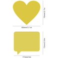 thumbnail image 2 of 60pcs Scratch Stickers Heart Stickers Scratch Off Sticker Labels Dialog Stickers Gold Color Blank Sticker Self-Adhesive Peel and Stick DIY Labels for Wedding Games Fundraisers Promotions, 2 of 7