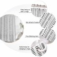 thumbnail image 6 of White Boho Waterproof Fabric Shower Curtain,Country Abstract Black Geometric Striped Waterproof Fabric Shower Curtain for Bathroom Curtains Bathtubs Hotel Shower Curtains with 12 Hooks Stall 54x78in, 6 of 8