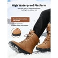 thumbnail image 6 of CAMEL Womens Hiking Snow Boots Mid Calf Winter Boots Waterproof Outdoor Boots, 6 of 9