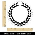thumbnail image 2 of Wreath Laurel Branch Circle Frame Rubber Stamp for Scrapbooking Crafting Stamping - Small 3/4 Inch, 2 of 7