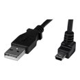 thumbnail image 1 of StarTech.com 1m Mini USB Cable Cord - A to Up Angle Mini B - Up Angled Mini USB Cable - 1x USB A (M), 1x USB Mini B (M) - Black (USBAMB1MU) - USB cable - USB (M) to mini-USB Type B (M) - 3.3 ft - 90�� connector - black, 1 of 5