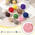 thumbnail image 3 of Uxcell 24 Pcs Wicker Rattan Balls 2.4 Inch Rattan Decorative Balls Vase Fillers for Wedding Party Centerpiece Bowls Home Decoration, Pink, 3 of 5