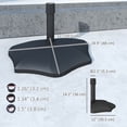 thumbnail image 3 of Outsunny Base de Demi-Parasol Support de Parasol 26 Lb pour 1,5 Pouces/1,9 Pouces, Noir, 3 of 10