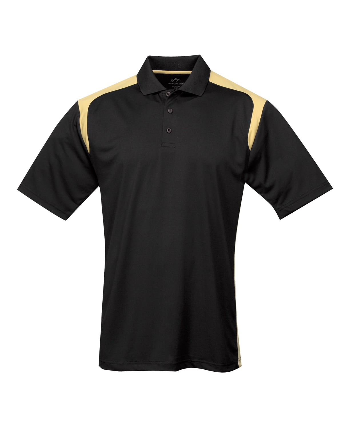 TriMountain Performance Blitz 145 Knit Polo Shirt, Medium, Black/Vegas