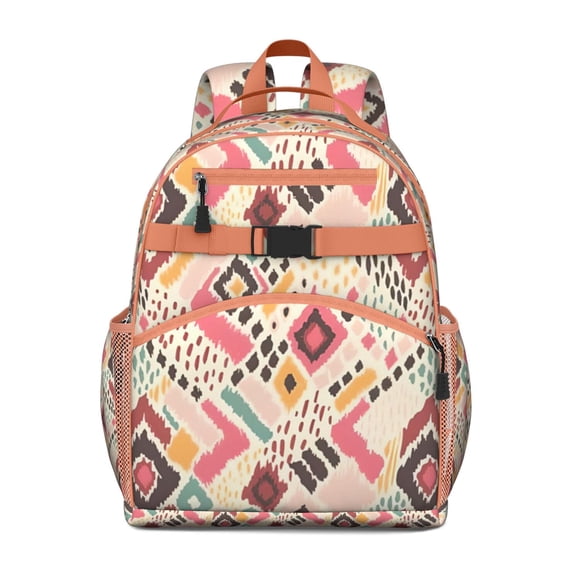Sac à Dos Scolaire Vintage Boho pour Étudiants, Sac à Dos Tribal Artistique Coloré, Durable, Résistant à l'Eau, Idéal pour les Voyages