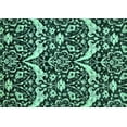 thumbnail image 1 of Ahgly Company Indoor Rectangle Abstract Turquoise Blue Modern Area Rugs, 2' x 5', 1 of 4