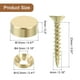 thumbnail image 2 of Tornillos Decorativos Uxcell con Tapas, Tornillos de Espejo, Tornillo Autoperforante para Muebles Dorado, 2 of 5